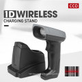 High speed wireless qr code reader ccd 1d barcode scanner with base SM105H